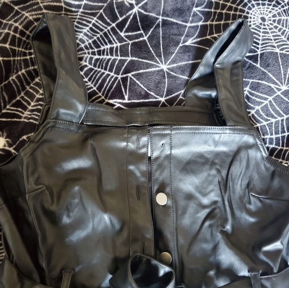 FAUX LEATHER DRESS - Picture 3 of 5